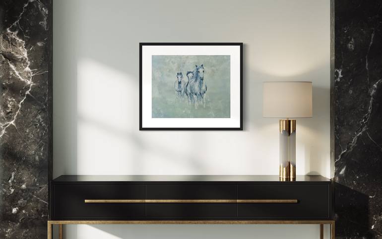 Original Fine Art Horse Painting by David Haley