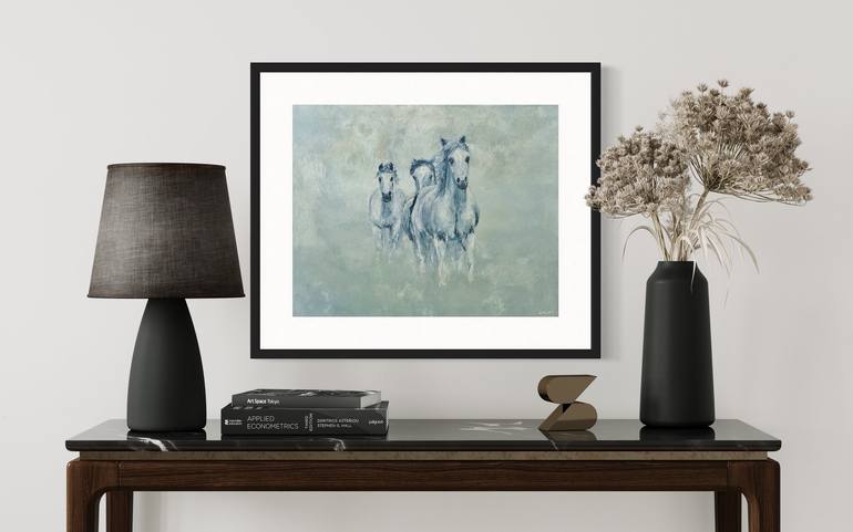 Original Fine Art Horse Painting by David Haley