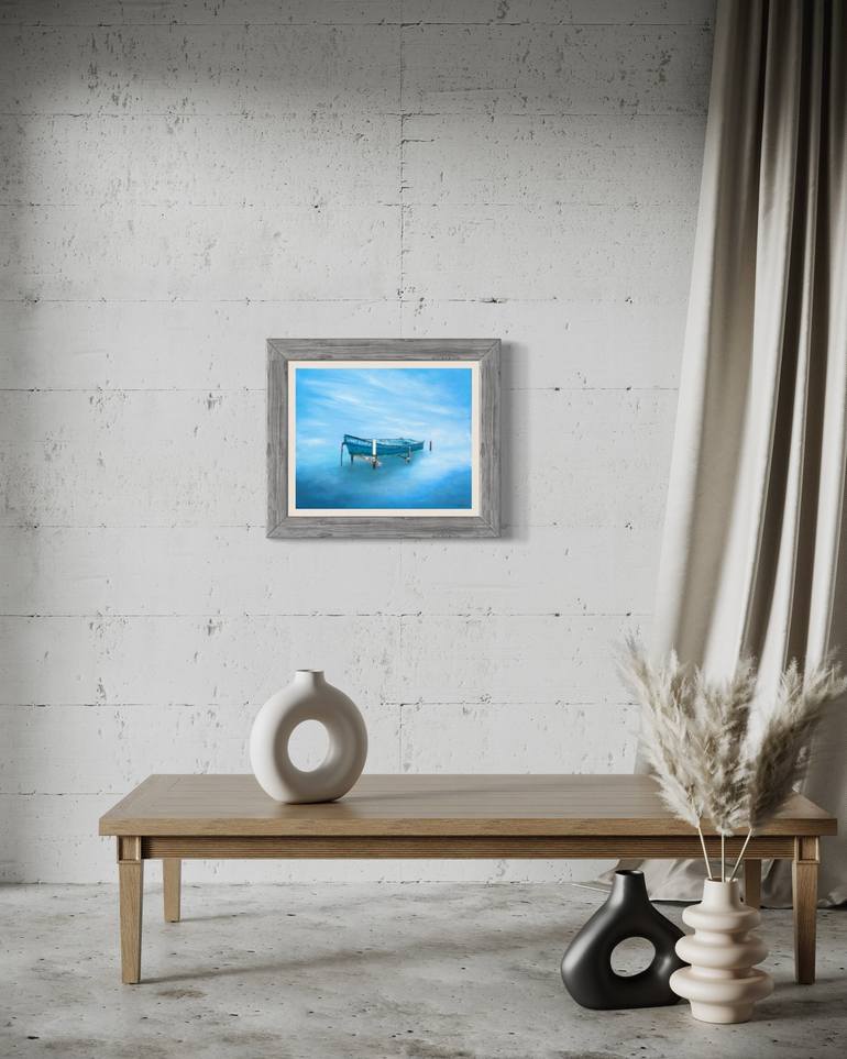 Original Fine Art Boat Painting by David Haley