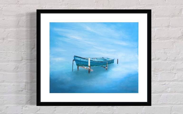 Original Fine Art Boat Painting by David Haley