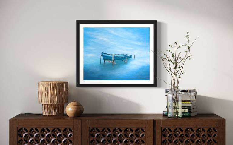Original Fine Art Boat Painting by David Haley