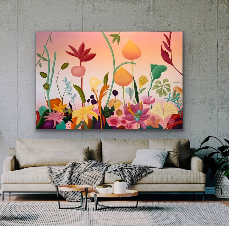 Original Floral Painting by Ira Hoffecker-Sattler