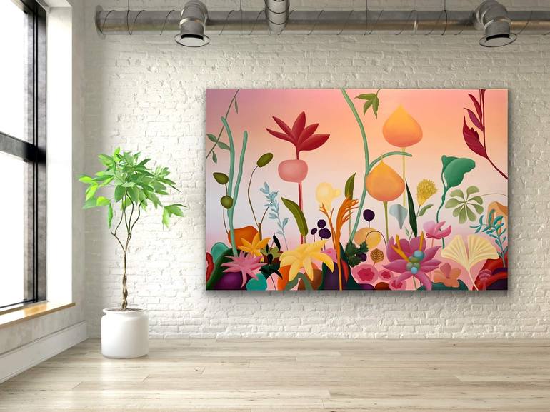 Original Floral Painting by Ira Hoffecker-Sattler