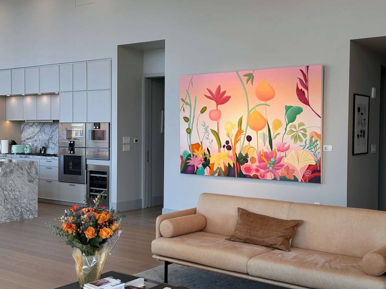 Original Floral Painting by Ira Hoffecker-Sattler