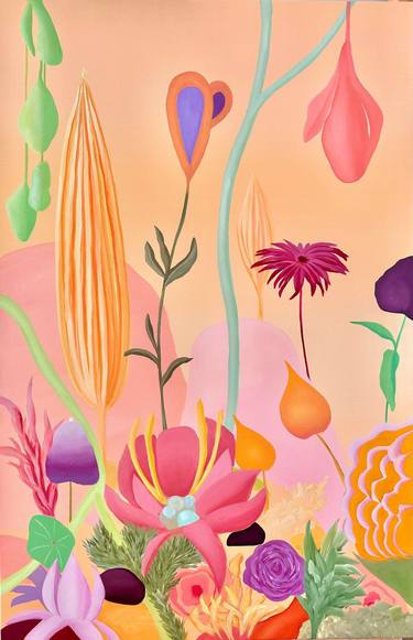 Original Floral Paintings by Ira Hoffecker-Sattler