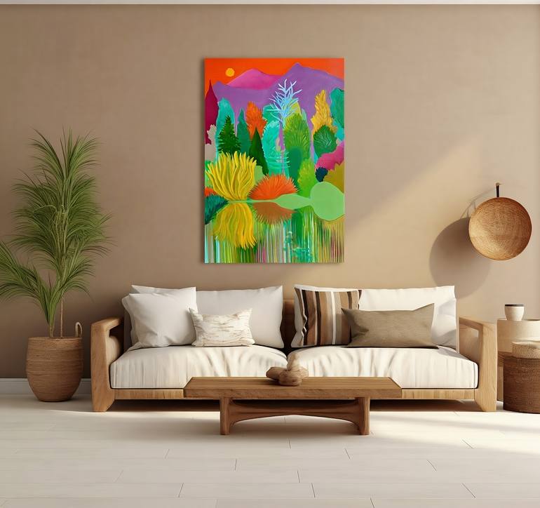 Original Landscape Botanic Painting by Ira Hoffecker-Sattler