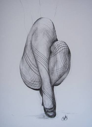 Original Figurative Erotic Drawings by Miriam Sore