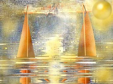Print of Art Deco Boat Paintings by Victor- Manuel Da Silva Passinhas