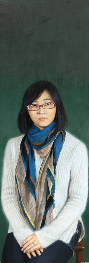 Original Photorealism Portrait Paintings by David Shen