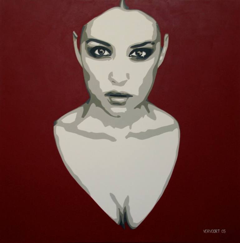 Monica Painting by Luc Vervoort | Saatchi Art