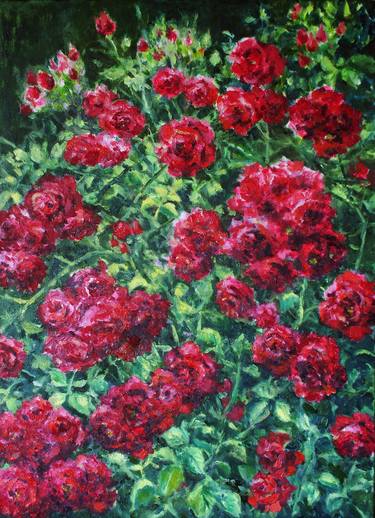 Original Impressionism Floral Paintings by Julija Demenkova