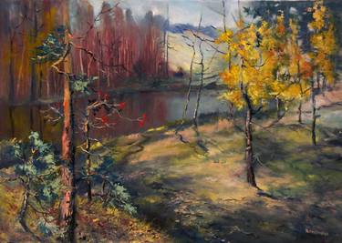 Print of Impressionism Landscape Paintings by Julija Demenkova