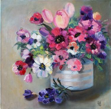 Print of Fine Art Floral Paintings by Julija Demenkova