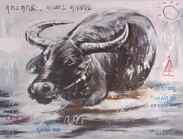 Original Expressionism Animal Paintings by Hengki Koesworo