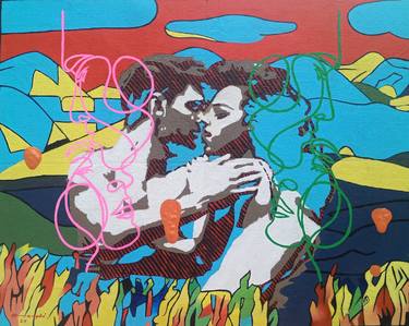 Original Contemporary Love Paintings by Hengki Koesworo