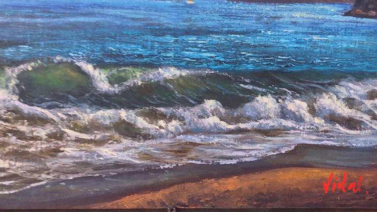 Original Impressionism Seascape Painting by Christopher Vidal