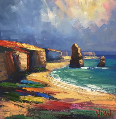 Original Abstract Seascape Paintings by Christopher Vidal