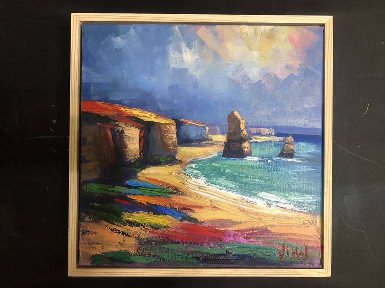 Original Abstract Seascape Painting by Christopher Vidal