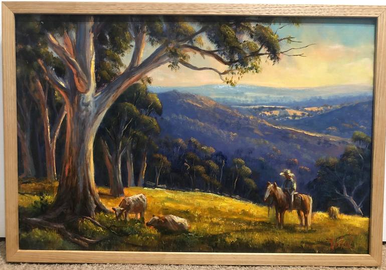 Original Impressionism Landscape Painting by Christopher Vidal