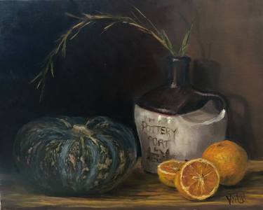 Pumpkin, oranges and pottery thumb