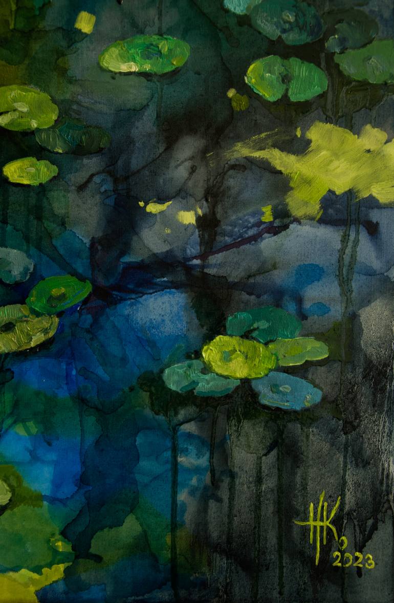 Original Abstract Expressionism Abstract Painting by Zhanna Kondratenko
