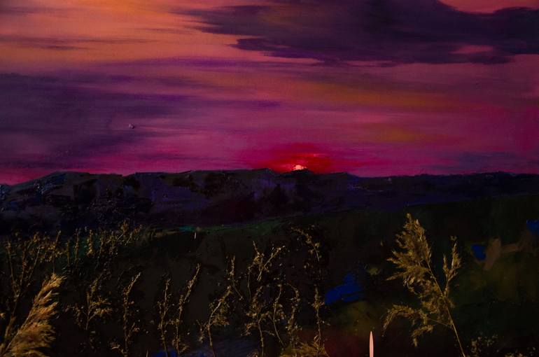 Original Abstract Expressionism Landscape Painting by Zhanna Kondratenko