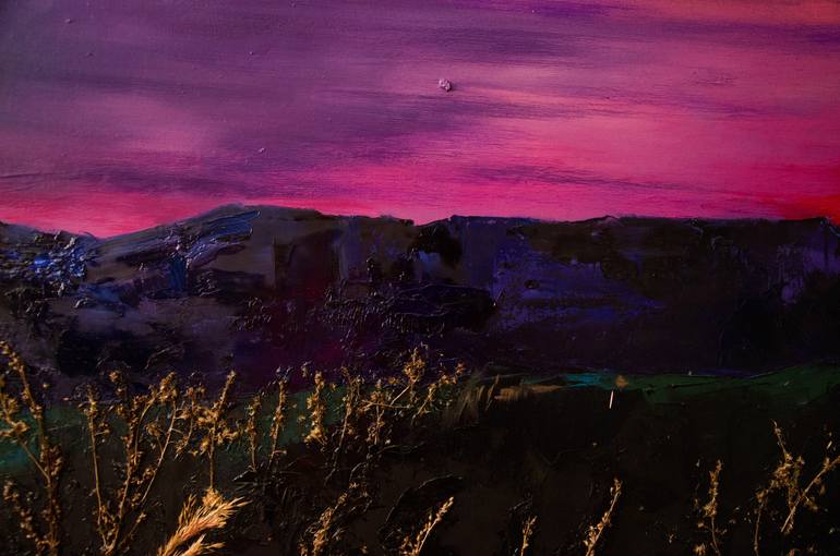 Original Abstract Expressionism Landscape Painting by Zhanna Kondratenko
