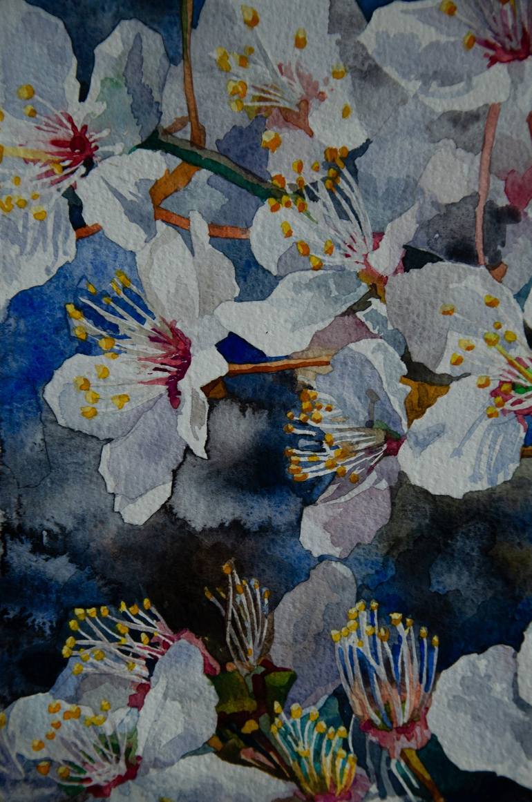 Original Floral Painting by Zhanna Kondratenko