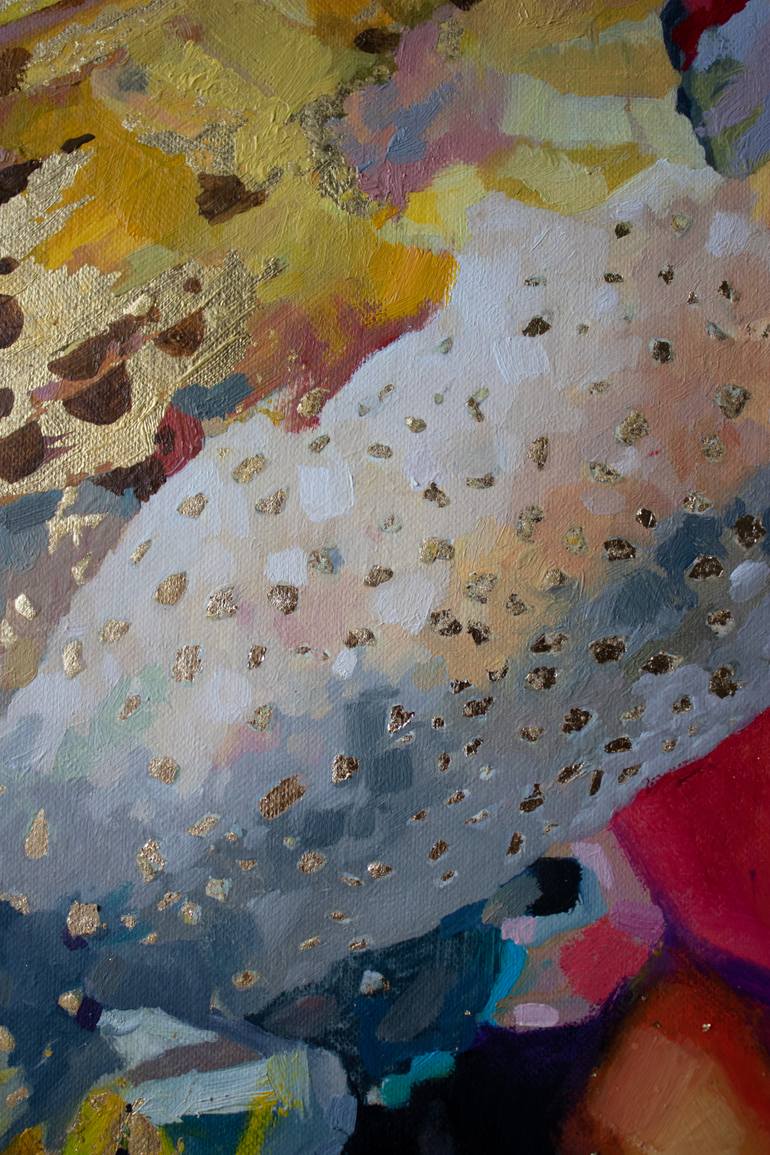 Original Abstract Expressionism Women Painting by Zhanna Kondratenko