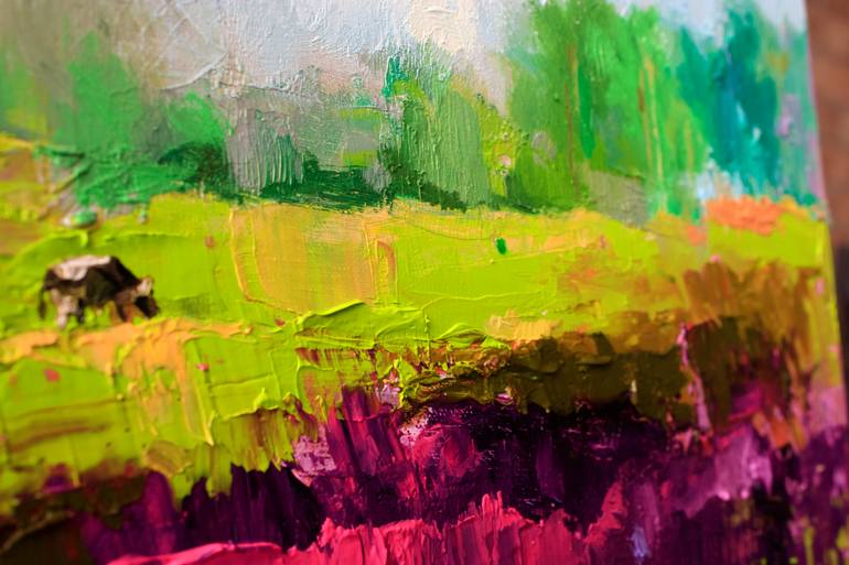 Original Abstract Expressionism Landscape Painting by Zhanna Kondratenko