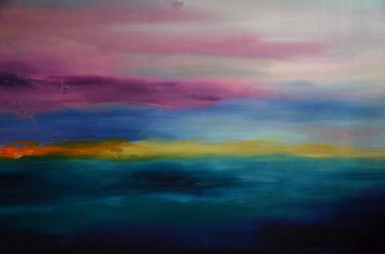 Original Abstract Landscape Painting by Zhanna Kondratenko