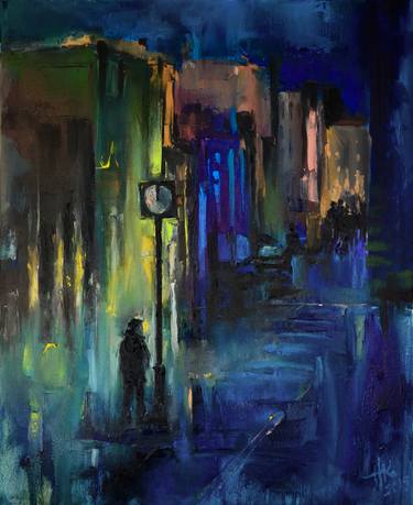 Print of Abstract Cities Paintings by Zhanna Kondratenko