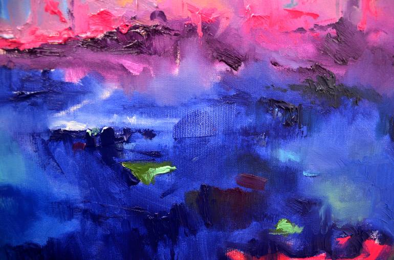 Original Abstract Landscape Painting by Zhanna Kondratenko