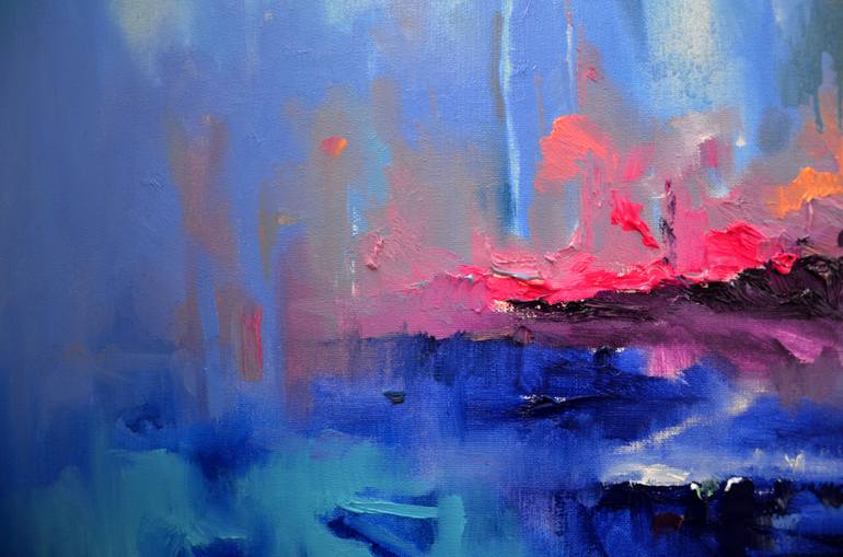 Original Abstract Landscape Painting by Zhanna Kondratenko