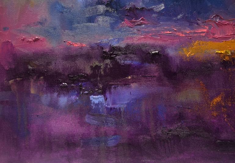 Original Abstract Landscape Painting by Zhanna Kondratenko