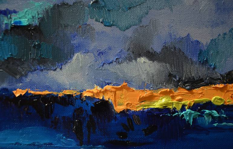 Original Abstract Landscape Painting by Zhanna Kondratenko