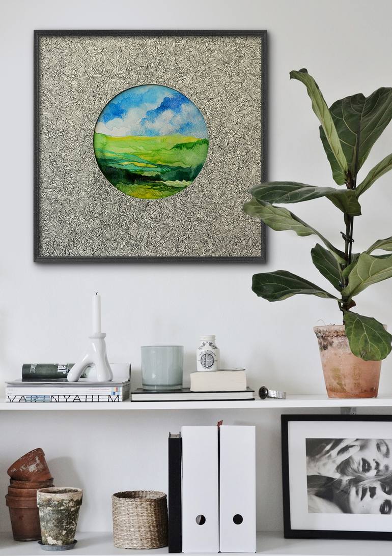 Original Abstract Landscape Painting by Zhanna Kondratenko