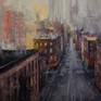 Expressive contemporary extra large cityscape from the series "Big city life".
Oil on canvas.

This high quality painting will ship rolled in a tube because of a large size. Rolled artworks can easily be restretched.
Signed on a front, the Certificate of Authenticity is included.

If you have any questions you are welcome to contact me anytime you wish!