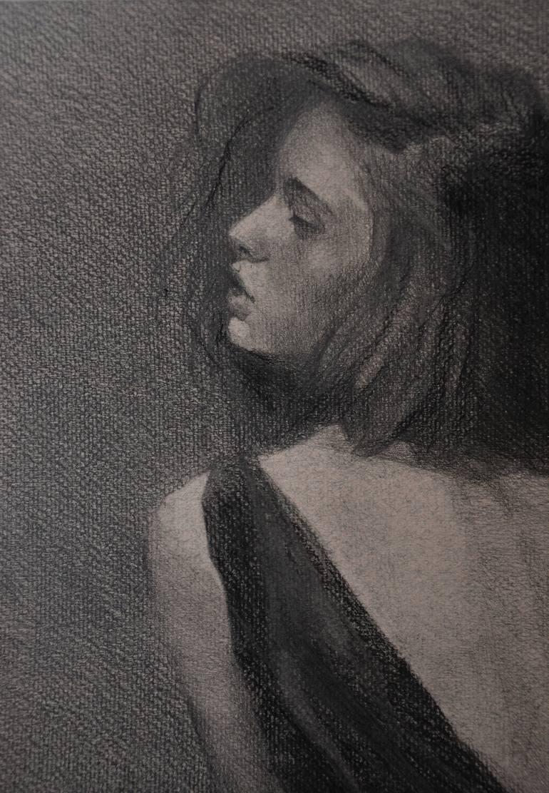 Original Conceptual Portrait Drawing by Zhanna Kondratenko