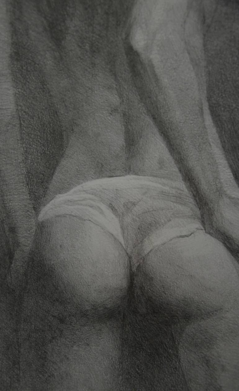 Original Conceptual Erotic Drawing by Zhanna Kondratenko