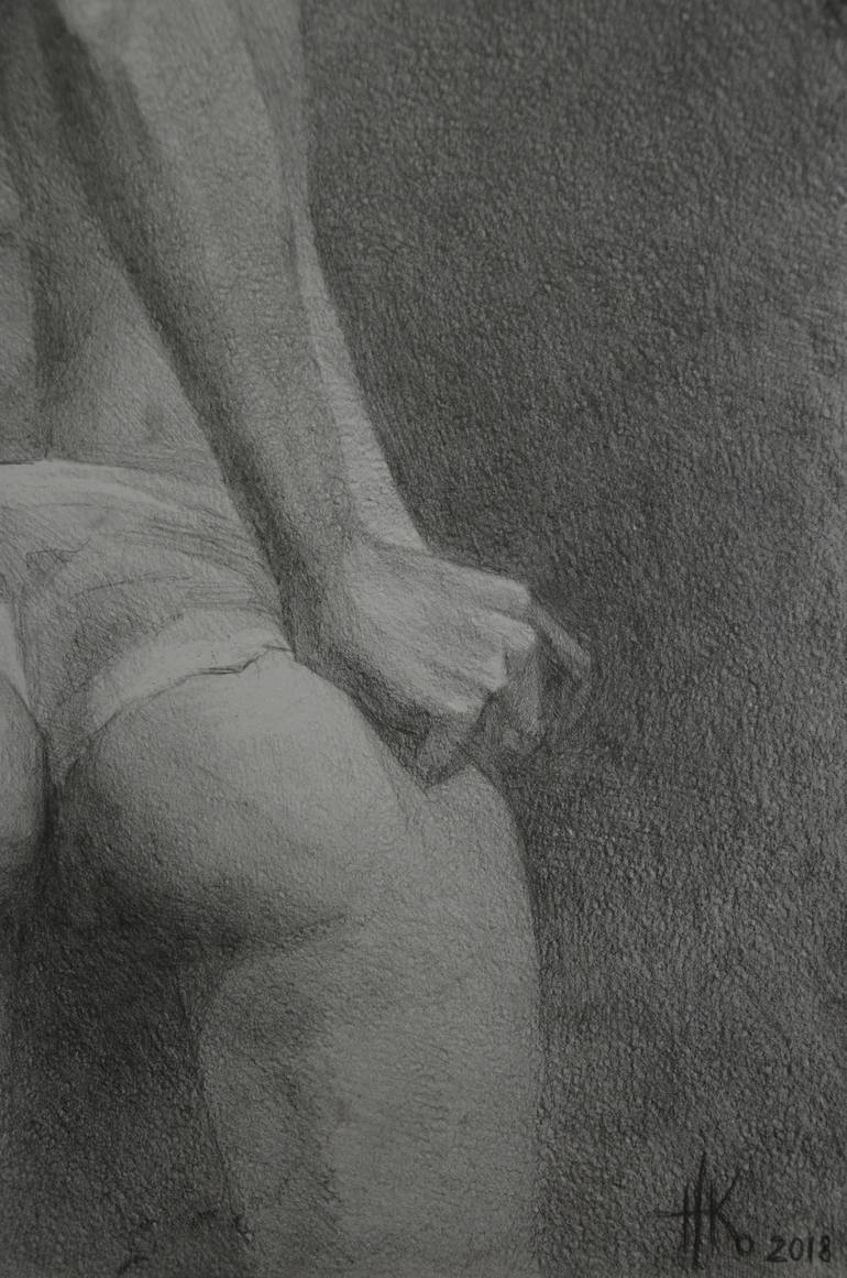 Original Conceptual Erotic Drawing by Zhanna Kondratenko