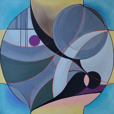 Original Abstract Geometric Paintings by Zhanna Kondratenko