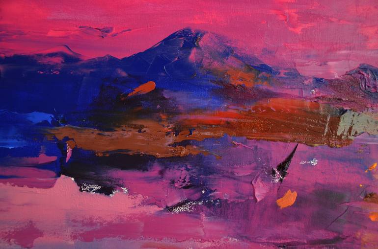 Original Abstract Landscape Painting by Zhanna Kondratenko