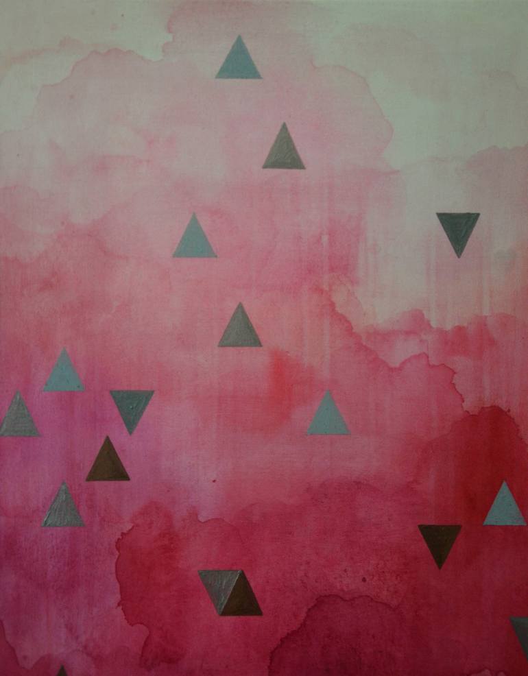 Original Geometric Painting by Zhanna Kondratenko