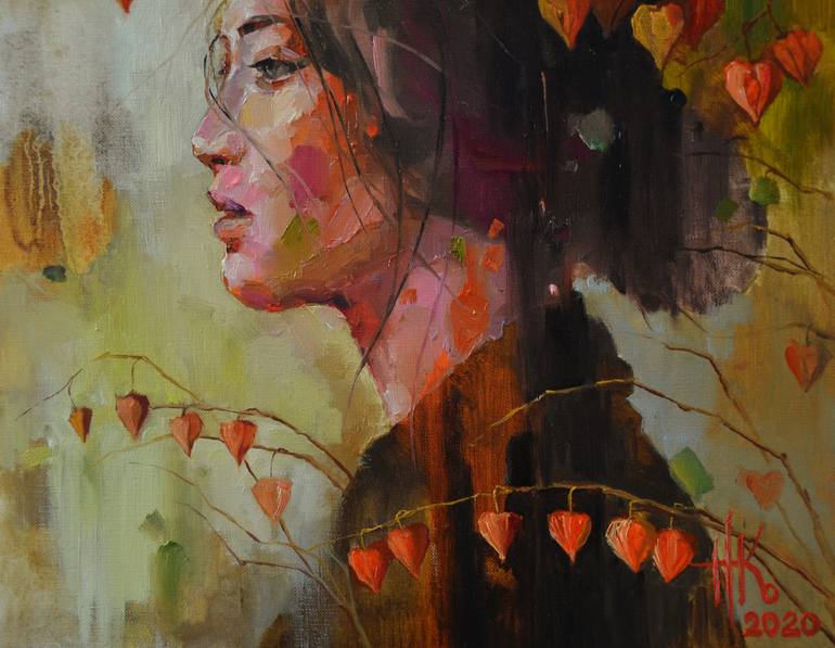 Original Conceptual Portrait Painting by Zhanna Kondratenko