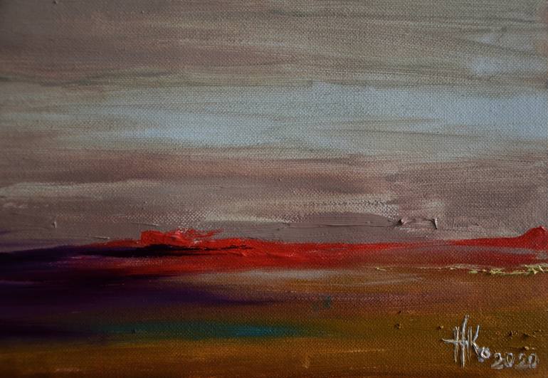 Original Abstract Landscape Painting by Zhanna Kondratenko