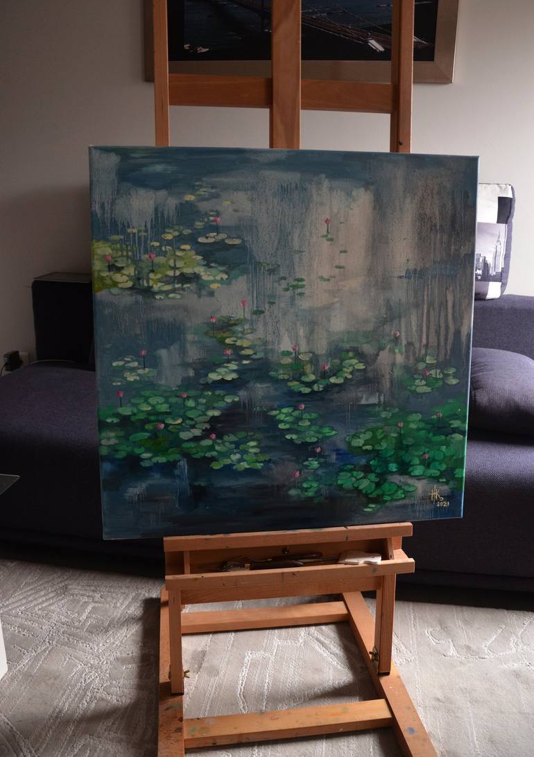 Original Abstract Landscape Painting by Zhanna Kondratenko