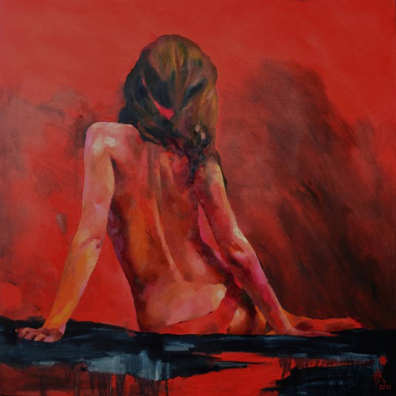 Original Abstract Nude Paintings by Zhanna Kondratenko