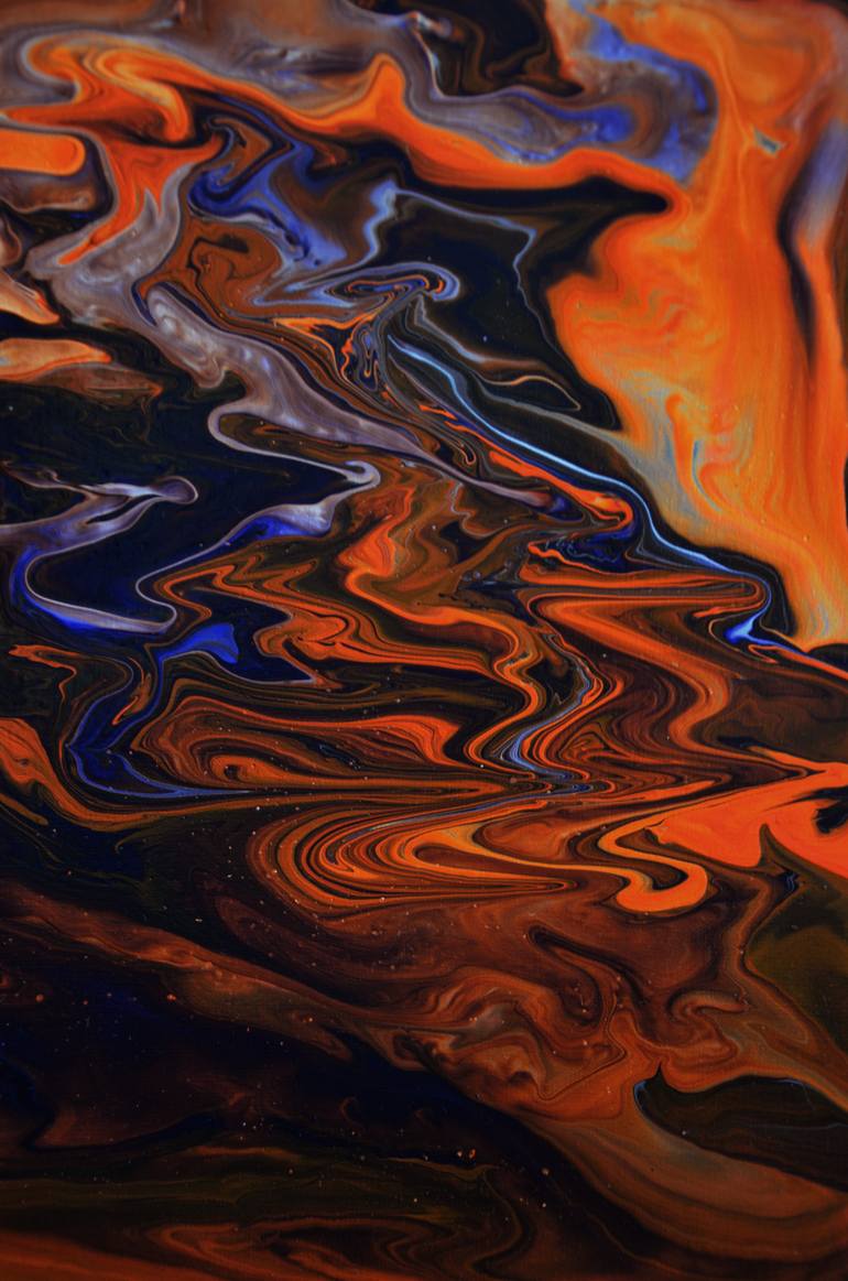 Original Abstract Expressionism Abstract Painting by Zhanna Kondratenko