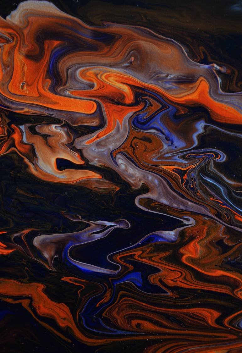 Original Abstract Expressionism Abstract Painting by Zhanna Kondratenko